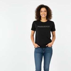 Parasuco Black Logo Graphic Tee – Size M